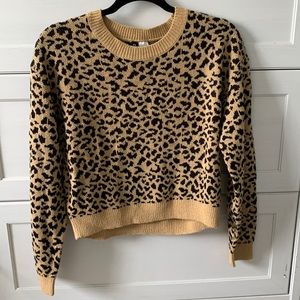 H&M leopard print sweater